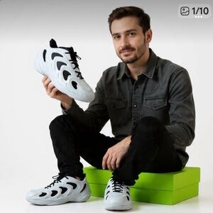 Men's Adidas AdiFOM Q Halo Blue & Black (HQ4322) Shoes Sz 9